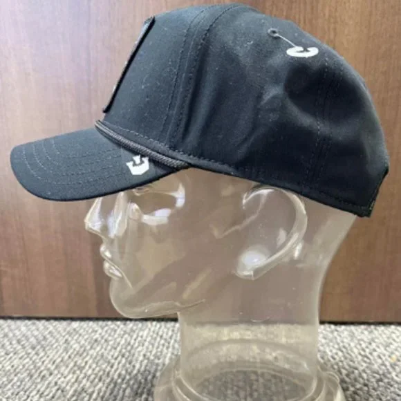 Goorin Animal Trucker Baseball Snapback Hat Cap Killer Whale 100 Black Canvas